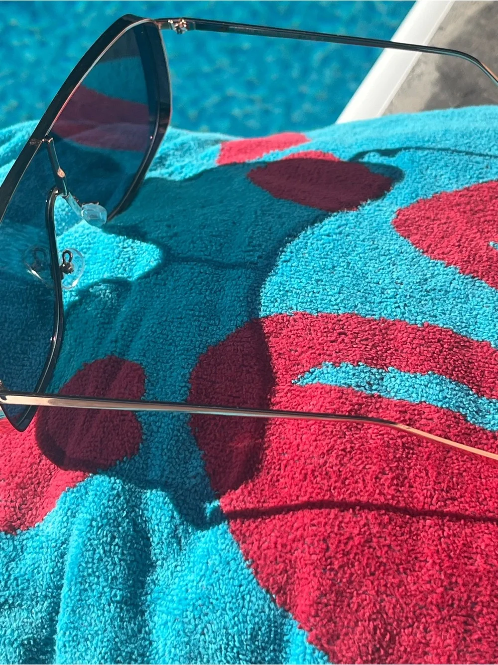 ☀️Rose Gold Oversized Shield Mirror 🪞Sunglasses | UV400 | Worn Once